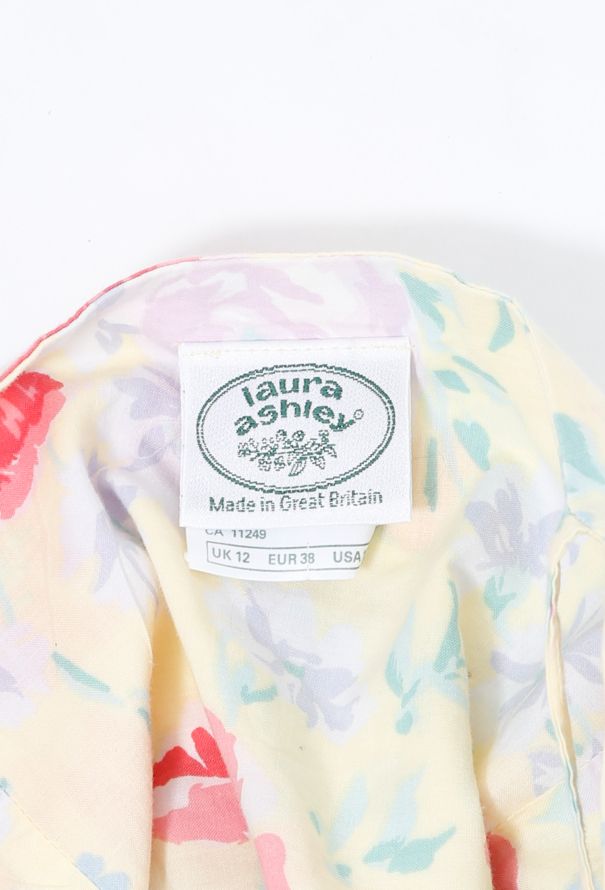 80s Laura Ashley Floral Dress - 5