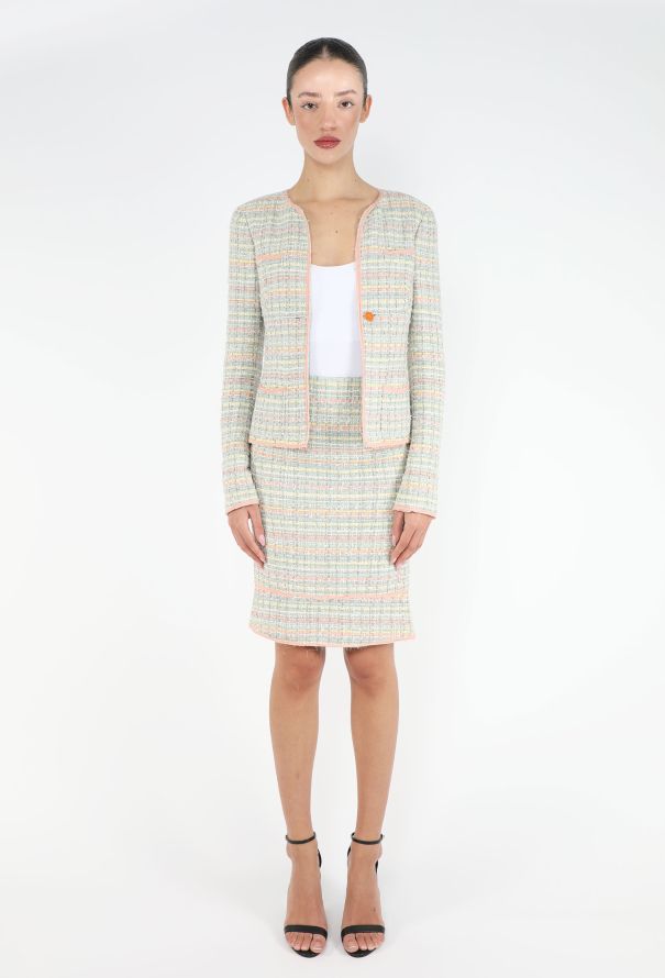 Chanel ICONIC S/S 2005 Pastel Silk Tweed Ensemble - 3
