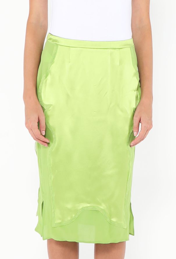 Saint Laurent Rare F/W 2004 Charmeuse Skirt - 2