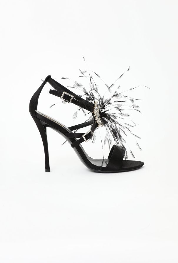 Roger Vivier Embellished Feather Sandals - 2