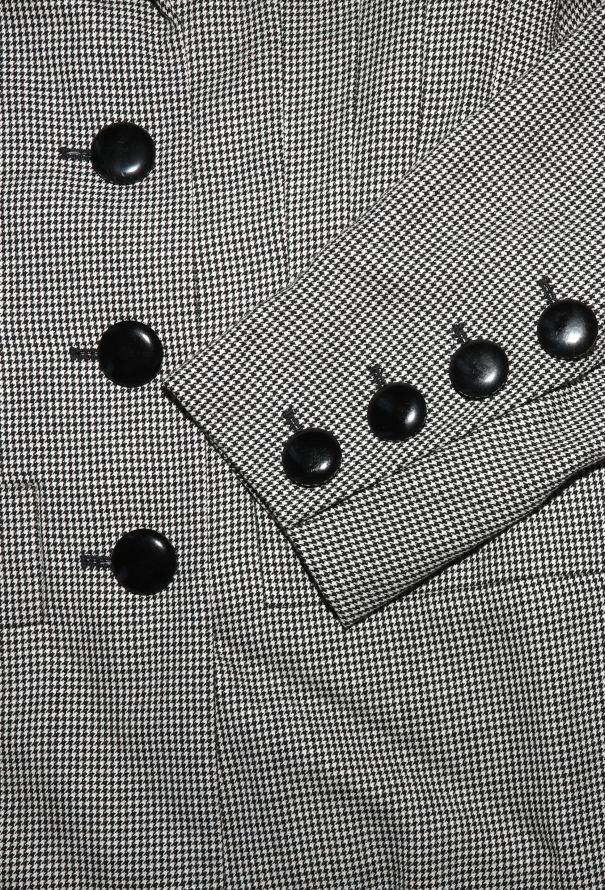 Saint Laurent 1990 Tailored Herringbone Blazer - 7