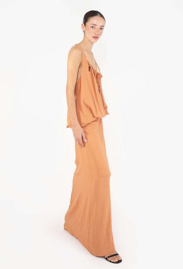 Jean Paul Gaultier S/S 1999 Draped Cowl Neck Gown - 4