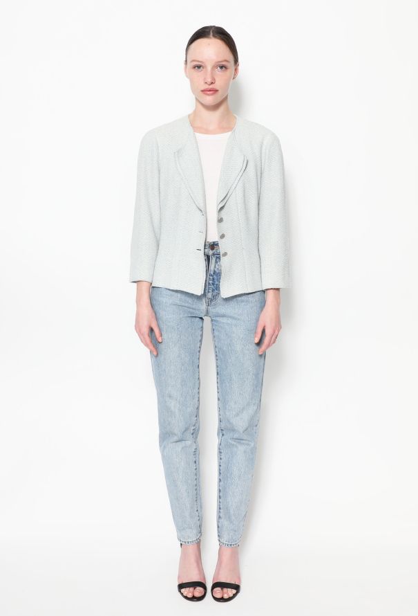 Chanel Bicolor Cropped Jacket - 3