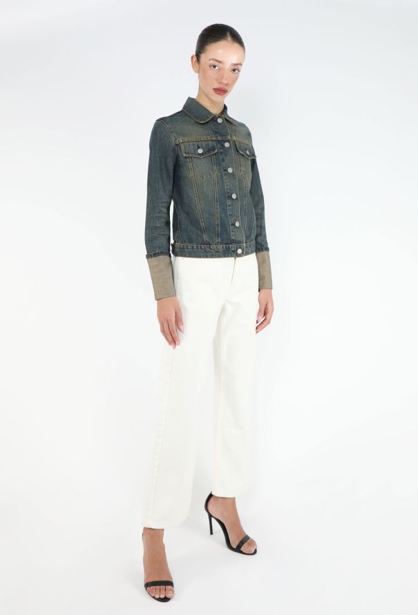 Helmut Lang Late '90s Turn-Up Denim Jacket - 4