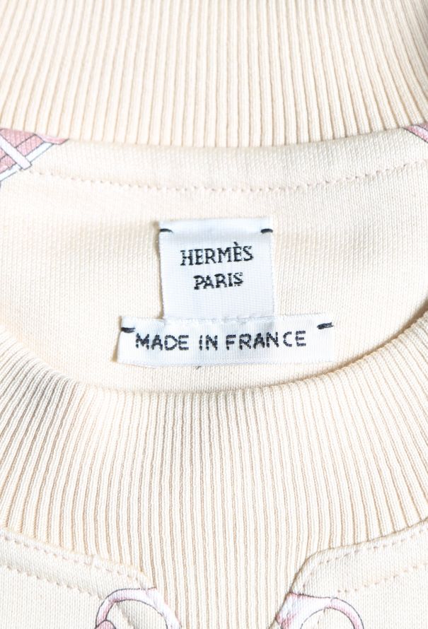 Hermès 2022 'Grand Tralala' Printed Sweater Light beige - 4