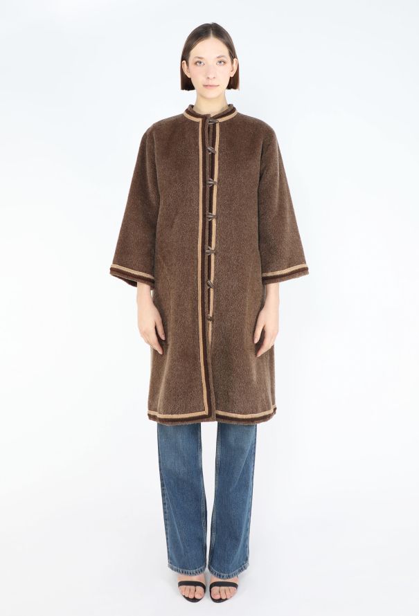 Saint Laurent RARE Fall 1977 Berbère Toggle Coat - 1