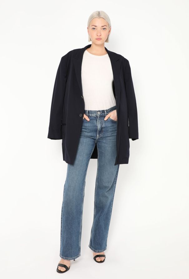 Yohji Yamamoto 1994 Navy Oversized Blazer - 3