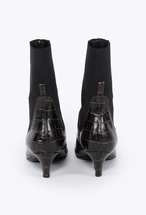 Toteme 2023 Embossed Mid Heel Boots - 4