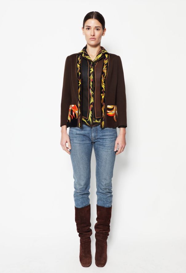 Emilio Pucci 70s Graphic Cardigan & Blouse Set - 3