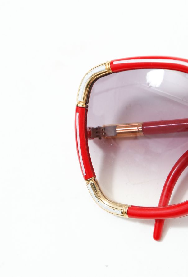 Exquisite Vintage Ted Lapidus '70s Oversized Sunglasses - 6