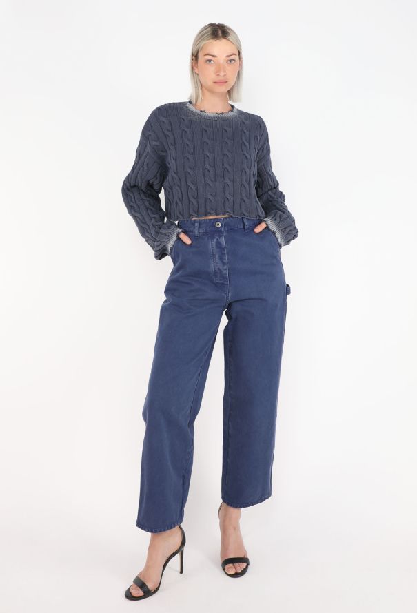 Miu Miu Cropped Cable-Knit Sweater, S/S 2022 - 5