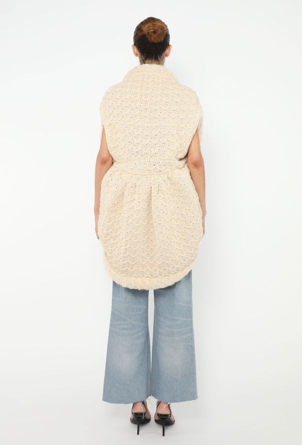 Balenciaga Rare 2006 Sculpted Cocoon Shawl - 5