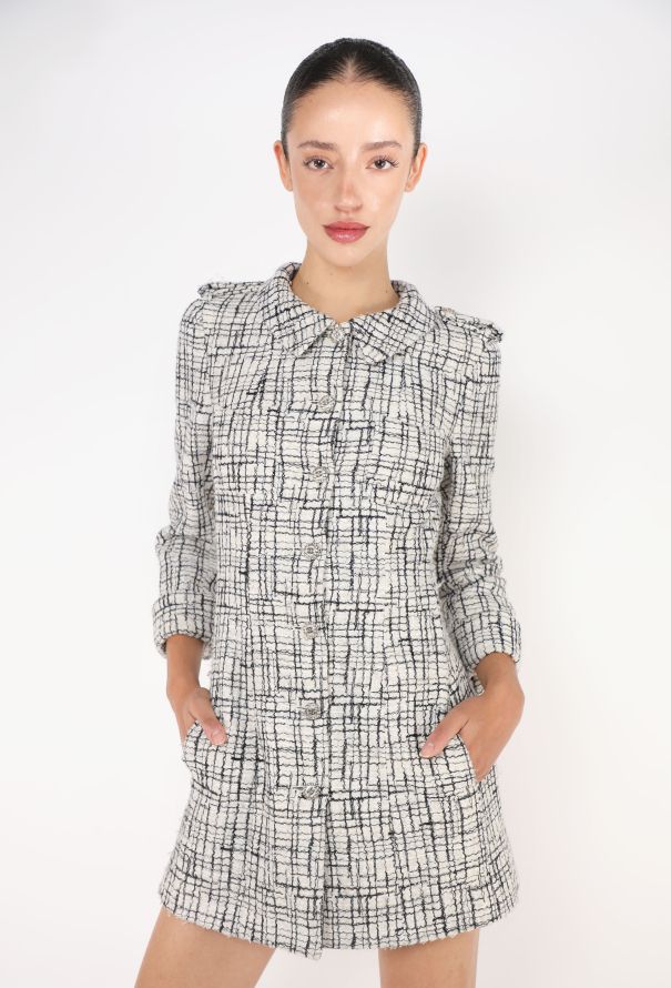 Chanel Checkered 'CC' Tweed Dress, 2006 - 4