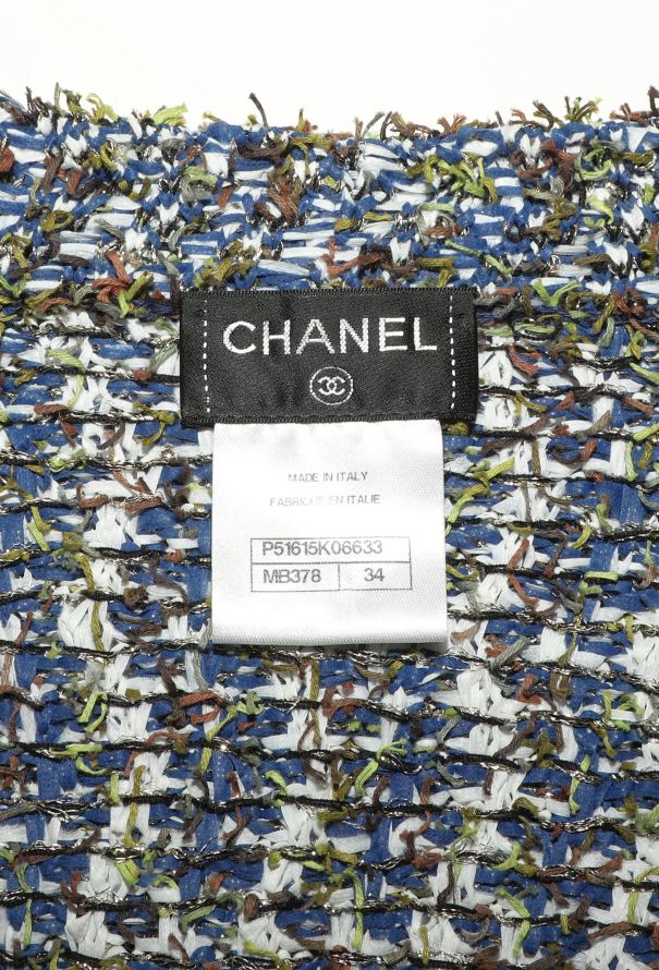 Chanel Frayed Lamé Tweed Bolero - 5