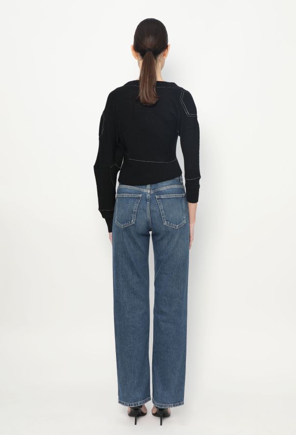 Balenciaga 2002 Cropped Patchwork Sweater - 4
