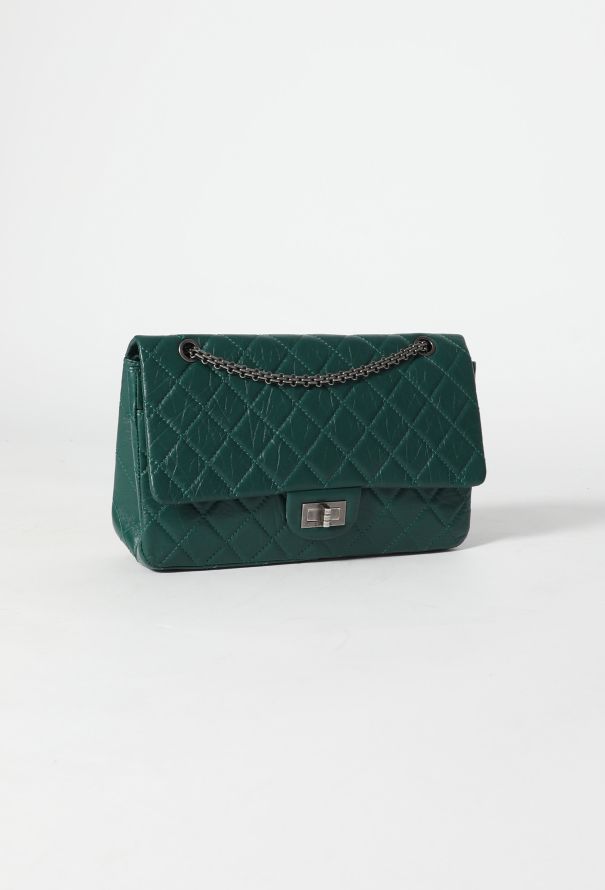 Chanel Green 2.55 Jumbo Flap Bag - 3