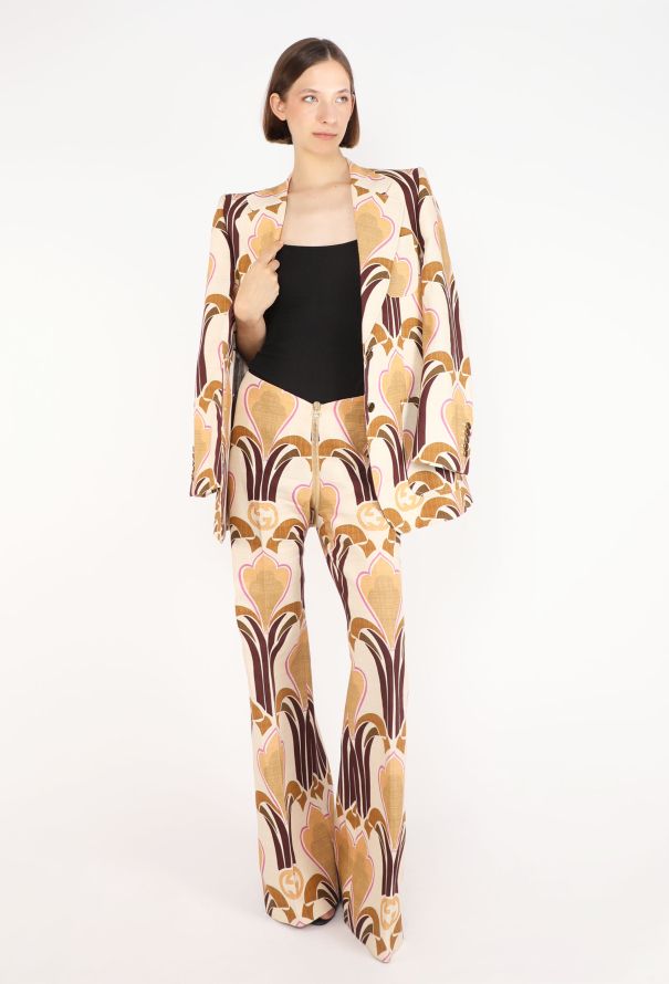 Gucci Art Nouveau Printed Suit, Pre-Fall 2022 - 1