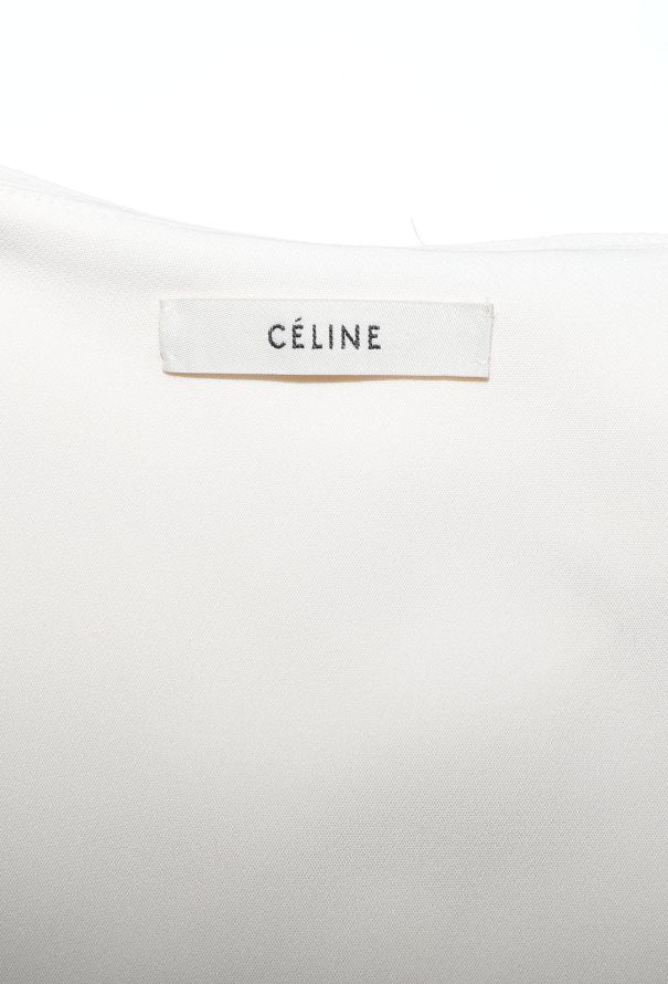 Céline Asymmetrical Silk Wrap Dress - 4