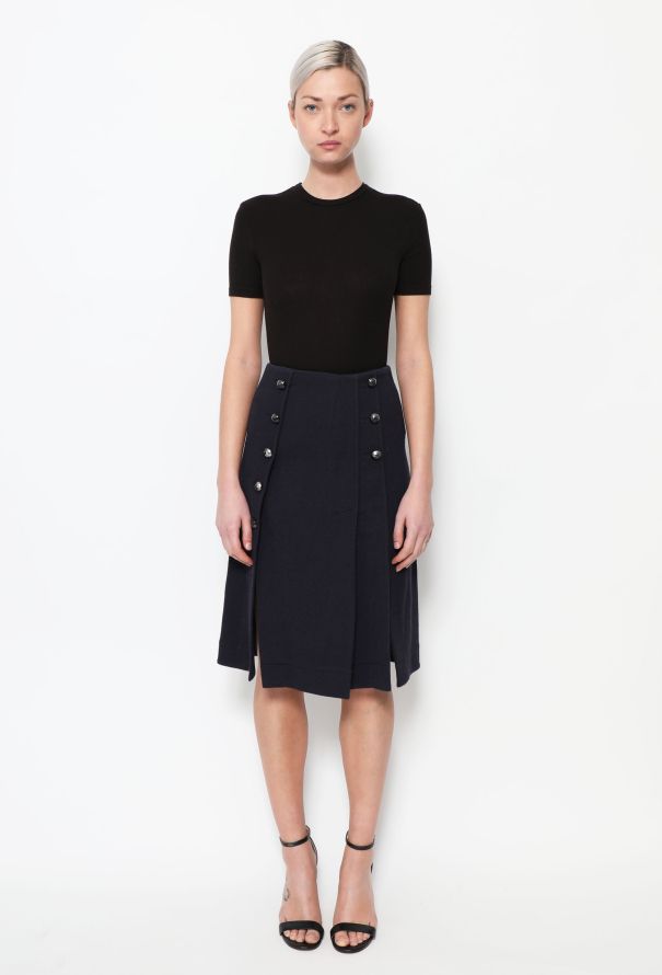 Chloé F/W 2019 Flared Military Skirt - 1