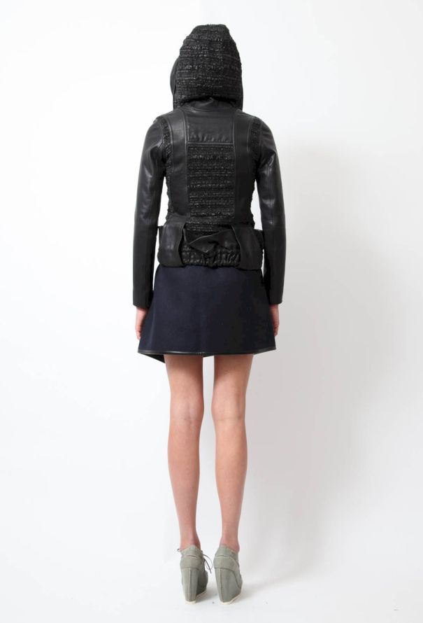 Balenciaga S/S 2010 Panelled Leather Hoodie - 8