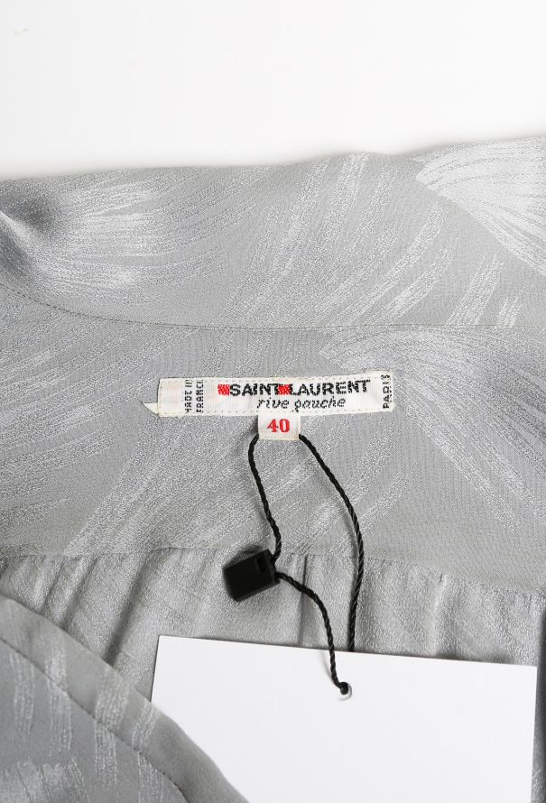 Saint Laurent Vintage Printed Lavallière Blouse - 4