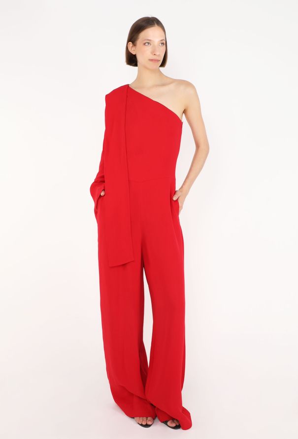 Valentino One-Shoulder Silk Jumpsuit, Resort 2015 - 3