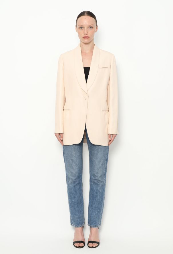 Louis Vuitton Tailored Silk Shawl Blazer - 3
