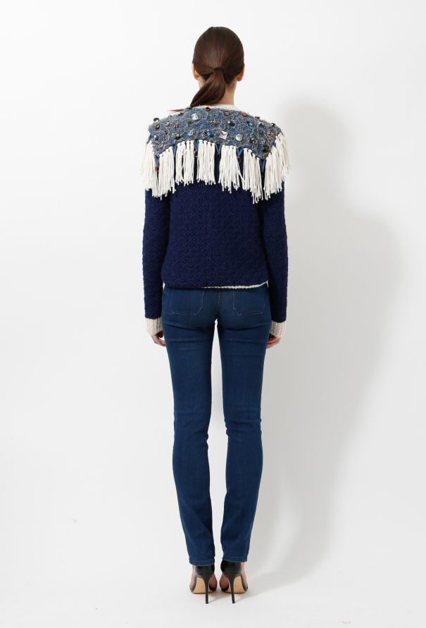 Rodarte F/W 2013 Cashmere Jeweled Cardigan - 5