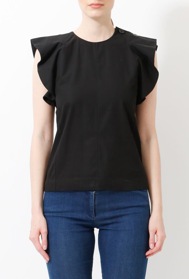 Céline Ruffled Sleeved Top - 1