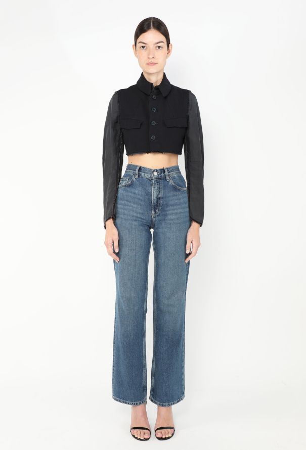Comme des Garçons Re-Edition 2002 Distressed Cropped Jacket - 3