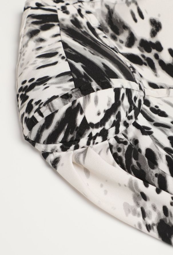 Balenciaga F/W 2009 Bicolor Silk Dress - 7