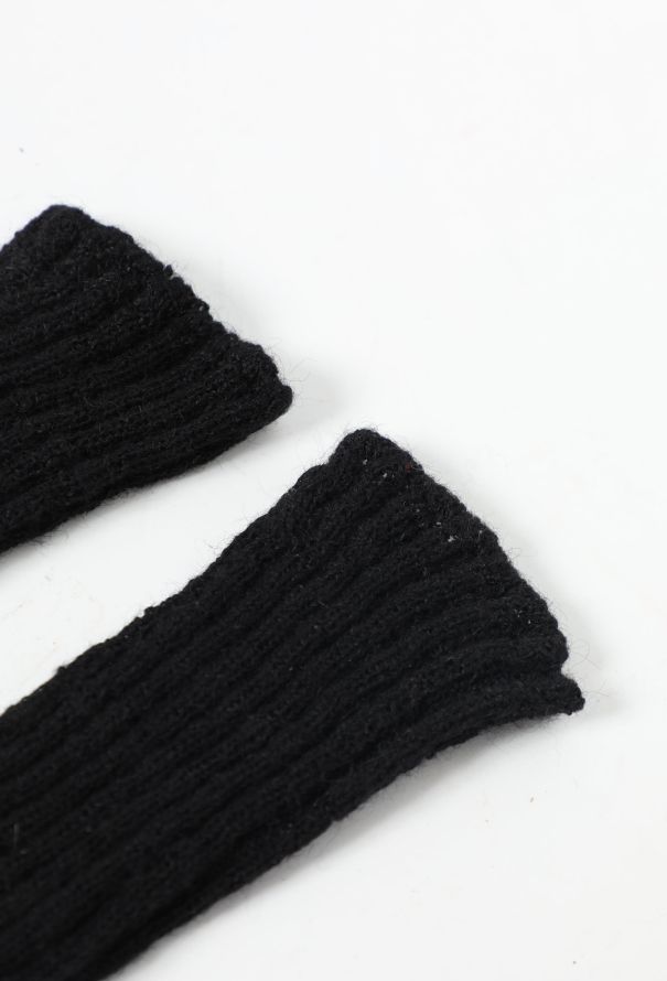Chanel Fingerless Wool Gloves - 3
