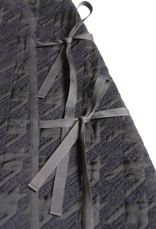 Noir Kei Ninomiya Houndstooth Wrap Skirt - 5