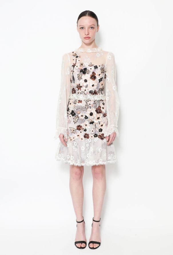 Rodarte S/S 2017 Sequin Lace Dress - 1