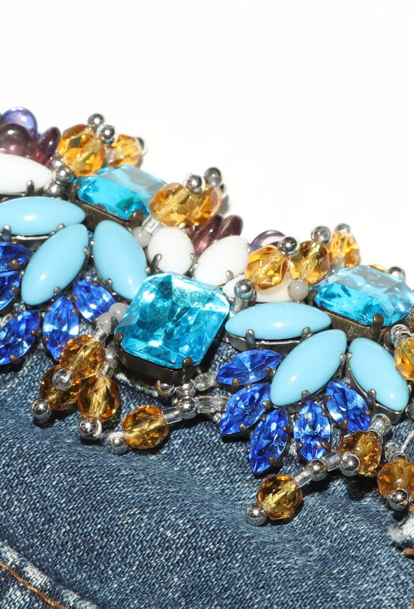 Roberto Cavalli Early 2000s Embellished Low-Rise Jeans - 7