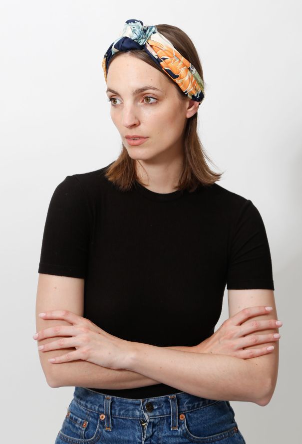 ReSee Atelier Handmade '90s Sea Print Turban - 5