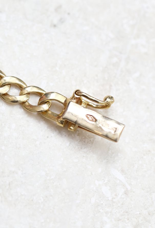 Vintage Fine Jewelry Vintage 18k Gold & Diamond Chainlink Necklace – 1980s - 7