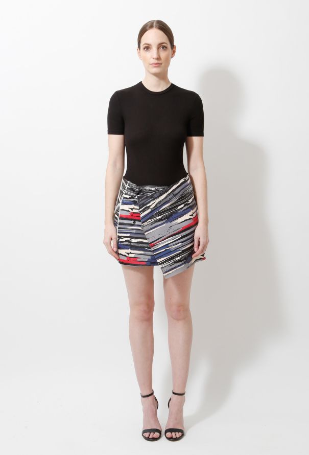 Balenciaga S/S 2010 Graphic Leather Skirt - 1
