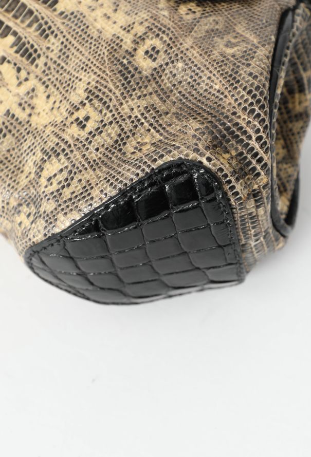 Prada F/W 2004 Lizard Embellished Shoulder Bag - 9