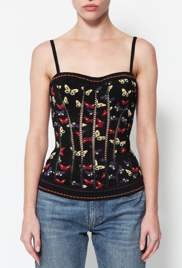 Alaïa STUNNING F/W 1991 Butterfly Corset Top - 1