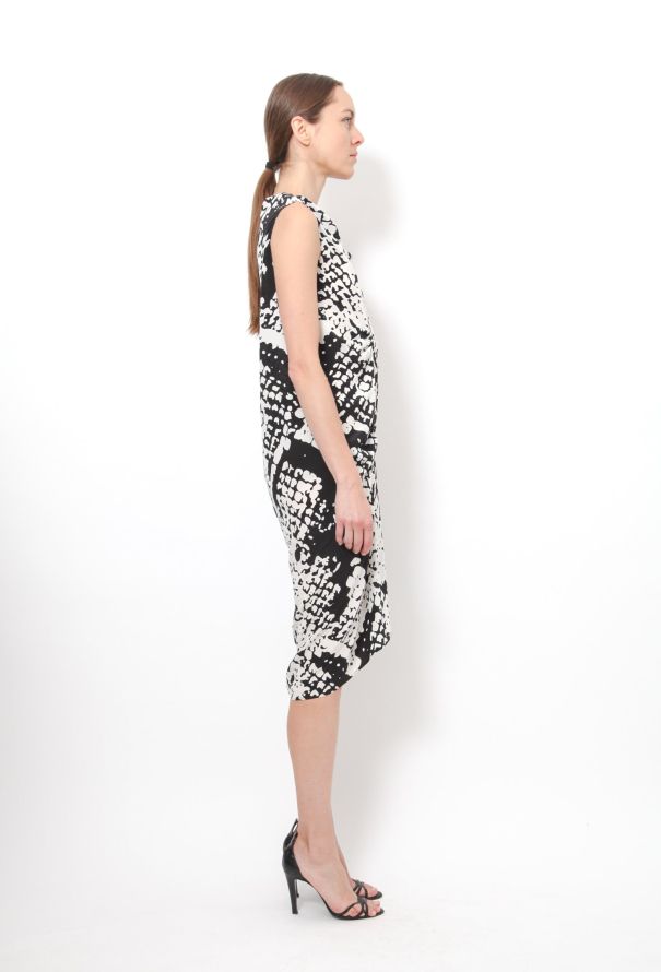 Saint Laurent 2008 Abstract Silk Dress - 2