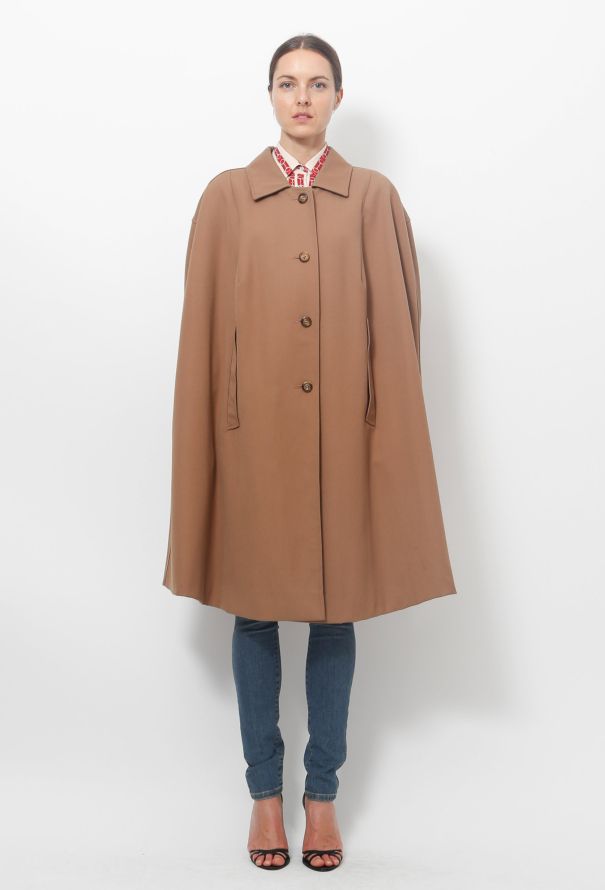 Camel Flared Cape - 5