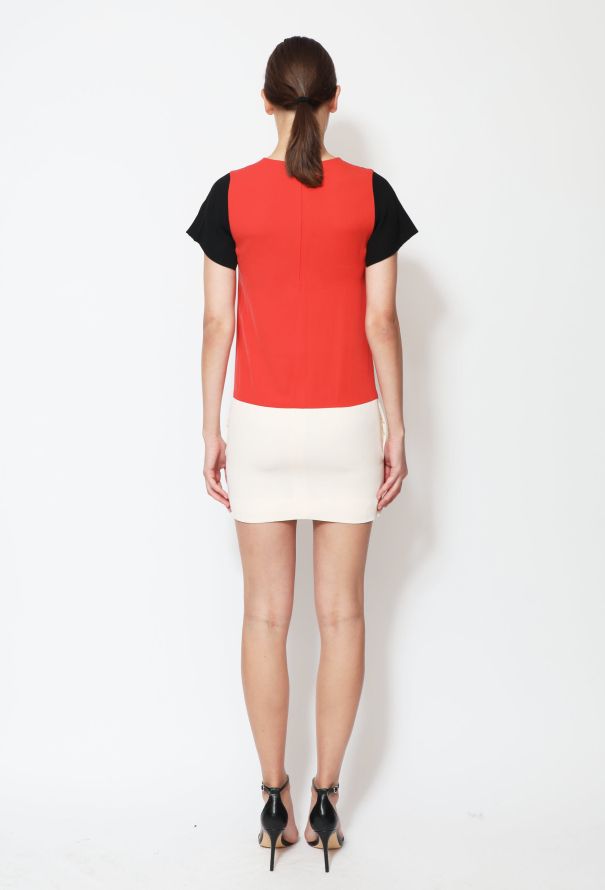 Céline Colorblock Silk Dress - 3