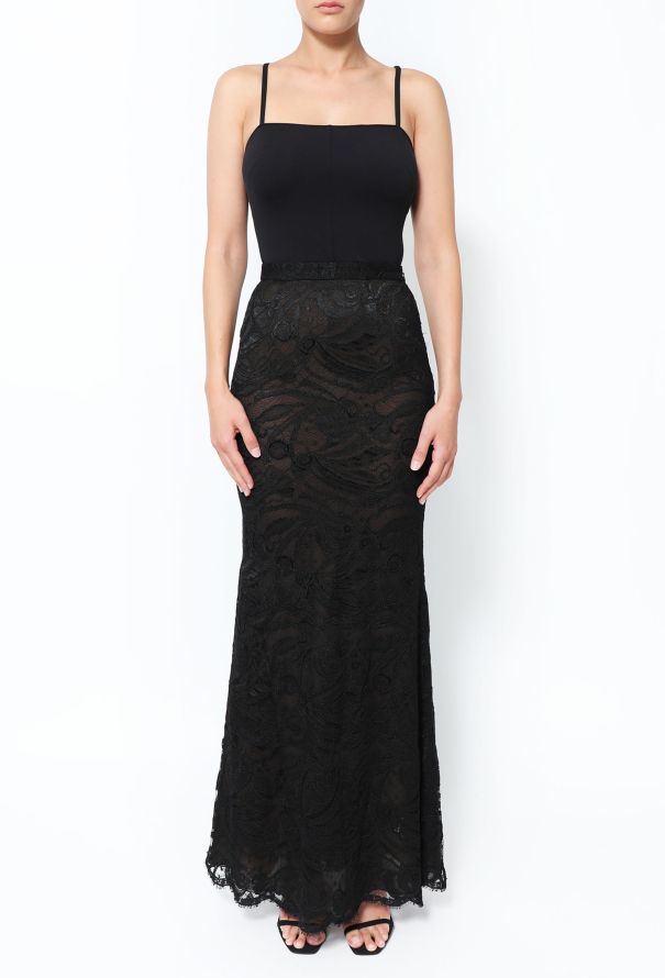 Emilio Pucci Floral Lace Flared Skirt - 2