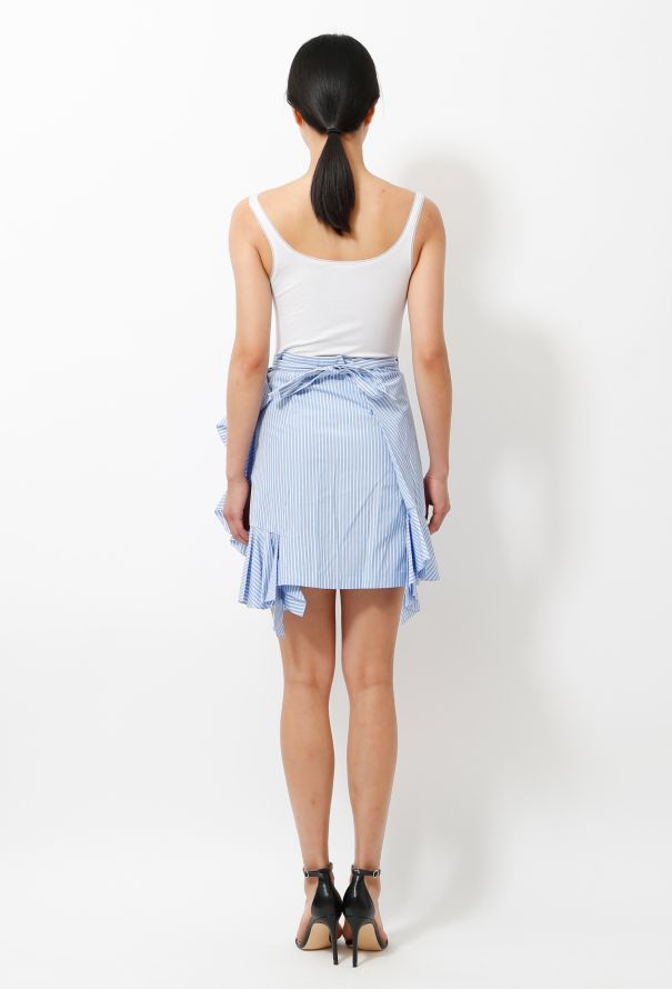 J.W. Anderson Ruffled Striped Wrap Skirt - 4