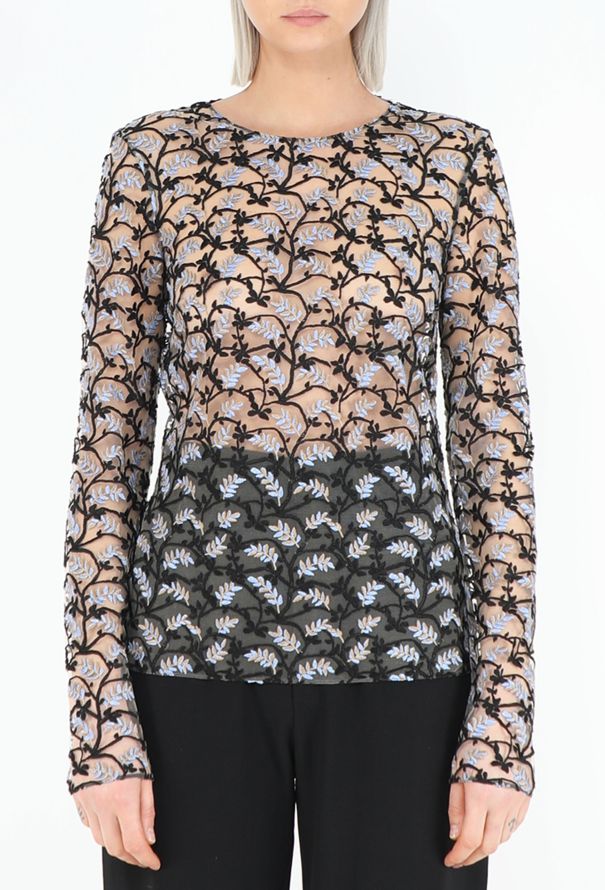 Dior Pre-Fall 2016 Embroidered Mesh Top - 5