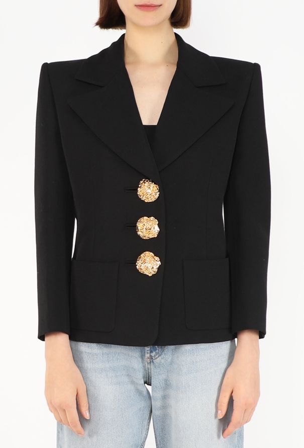 Saint Laurent Sculpted Button Blazer, S/S 2022 - 1