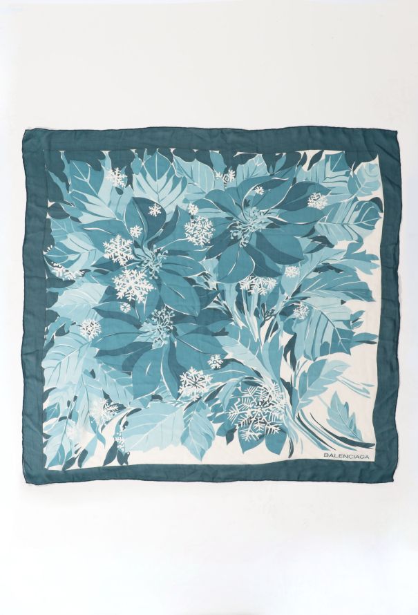 Balenciaga Floral Silk Scarf - 2