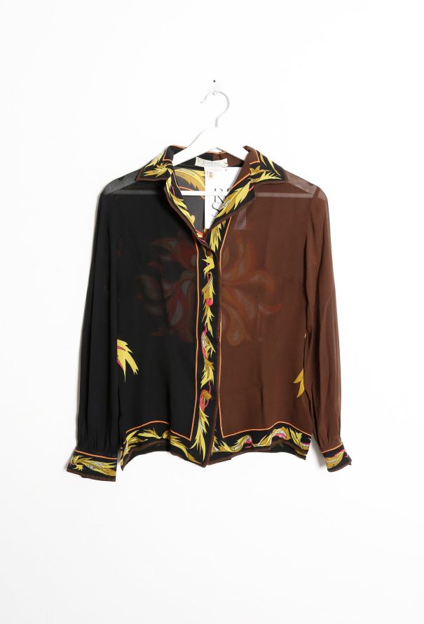 Emilio Pucci 70s Graphic Cardigan & Blouse Set - 10