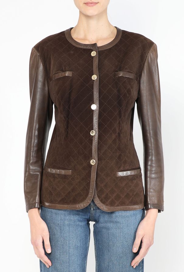 Chanel COLLECTOR F/W 1988 Quilted Suede Jacket - 1